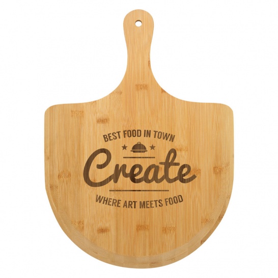 QB915 - Bamboo Pizza Board - Trophy Land QB915 - Trophy Land