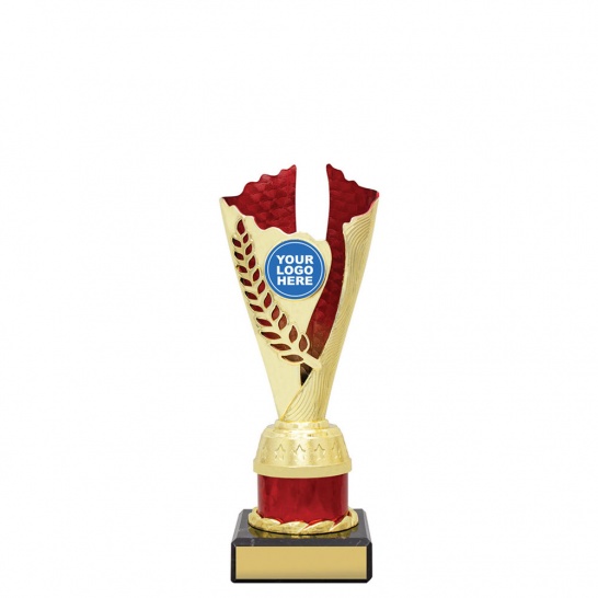 RL527B - Spirit Cups - Gold / Red - 200mm - Trophy Land RL527B - Trophy Land