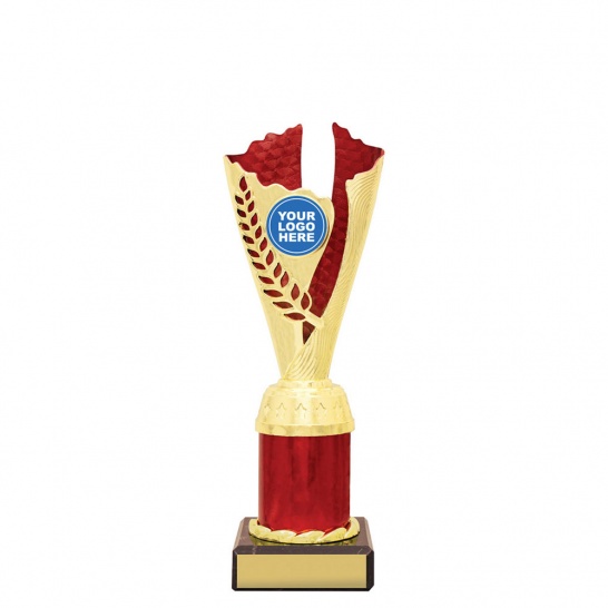 RL527C - Spirit Cups - Gold / Red - 225mm - Trophy Land RL527C - Trophy Land