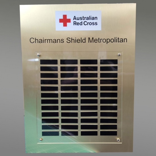 Red Cross Perpetual Plaque - Trophy Land