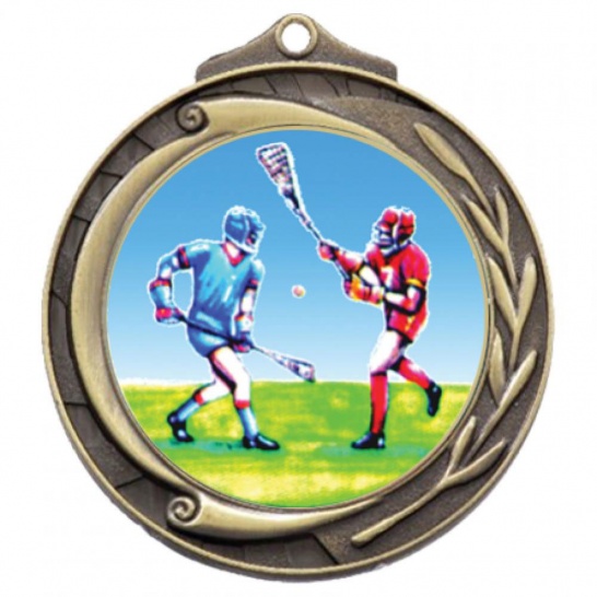 TLM-M102G-2K113 - Lacrosse-themed M102G Medal - 69mm - Trophy Land TLM-M102G-2K113 - Trophy Land