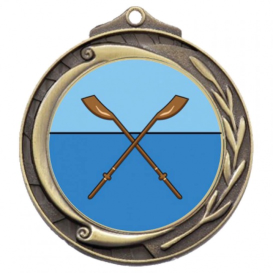 TLM-M102G-2K144 - Rowing-themed M102G Medal - 69mm - Trophy Land TLM-M102G-2K144 - Trophy Land