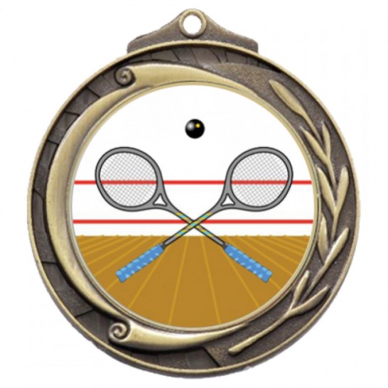 TLM-M102G-2K162 - Squash-themed M102G Medal - 69mm - Trophy Land TLM-M102G-2K162 - Trophy Land