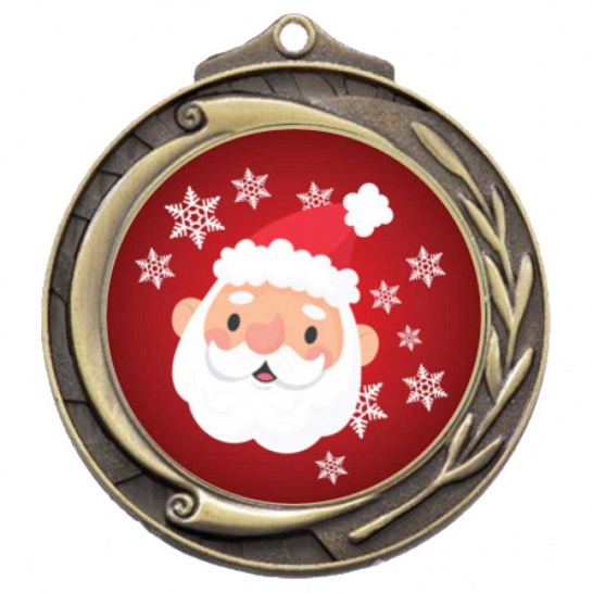 TLM-M102G-2S40 - Christmas-themed M102G Medal - 69mm - Trophy Land TLM-M102G-2S40 - Trophy Land