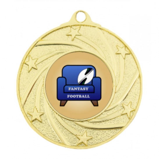 TLM-ME140G-1TLFF2 - Fantasy Football-themed ME140G Medal - 50mm - Trophy Land TLM-ME140G-1TLFF2 - Trophy Land