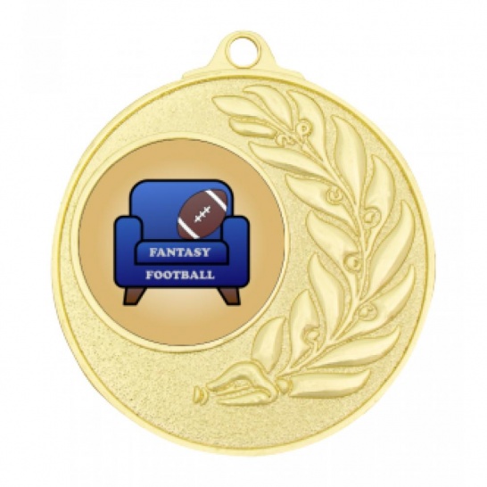 TLM-ME141G-1TLFF3 - Fantasy Football-themed ME141G Medal - 50mm - Trophy Land TLM-ME141G-1TLFF3 - Trophy Land