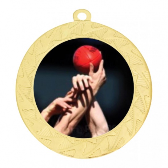 TLM-ME242G-2C881 - AFL-themed ME242G Medal - 70mm - Trophy Land TLM-ME242G-2C881 - Trophy Land