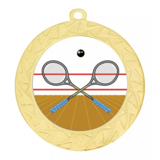 TLM-ME242G-2K162 - Squash-themed ME242G Medal - 70mm - Trophy Land TLM-ME242G-2K162 - Trophy Land