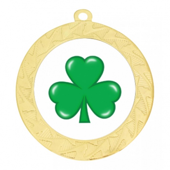 TLM-ME242G-2S60 - Irish-themed ME242G Medal - 70mm - Trophy Land TLM-ME242G-2S60 - Trophy Land
