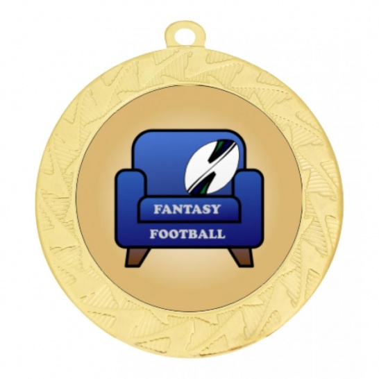TLM-ME242G-2TLFF2 - Fantasy Football-themed ME242G Medal - 70mm - Trophy Land TLM-ME242G-2TLFF2 - Trophy Land