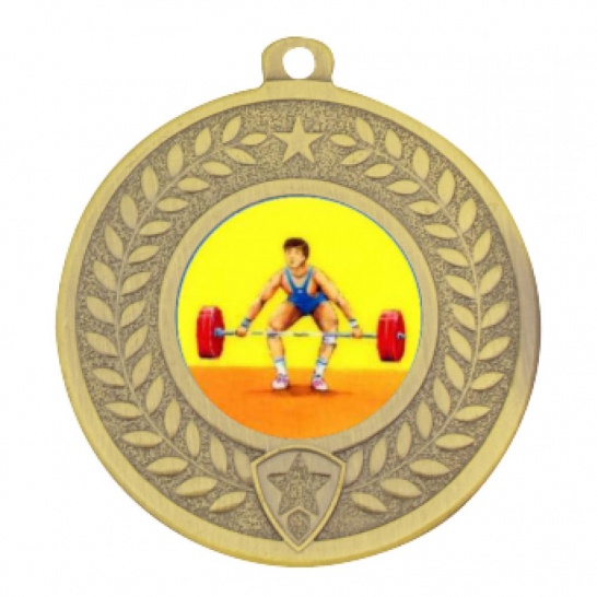 TLM-ME301G-1K182 - Bodybuilding-themed ME301G Medal - 50mm - Trophy Land TLM-ME301G-1K182 - Trophy Land