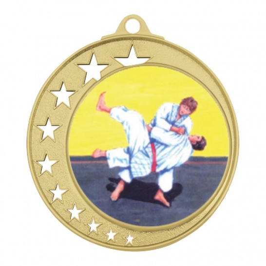 TLM-MH970G-2K110 - Combat Sports-themed MH970G Medal - 70mm - Trophy Land TLM-MH970G-2K110 - Trophy Land