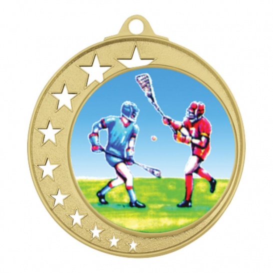 TLM-MH970G-2K113 - Lacrosse-themed MH970G Medal - 70mm - Trophy Land TLM-MH970G-2K113 - Trophy Land