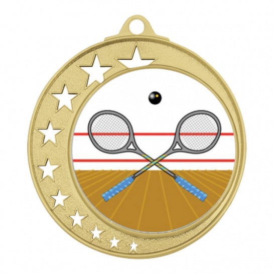 TLM-MH970G-2K162 - Squash-themed MH970G Medal - 70mm - Trophy Land TLM-MH970G-2K162 - Trophy Land