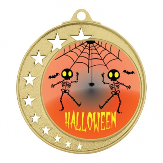 TLM-MH970G-2S35 - Halloween-themed MH970G Medal - 70mm - Trophy Land TLM-MH970G-2S35 - Trophy Land