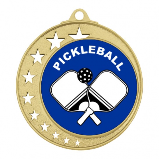 TLM-MH970G-2TLPB - Pickleball-themed MH970G Medal - 70mm - Trophy Land TLM-MH970G-2TLPB - Trophy Land