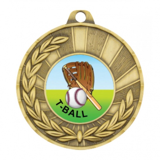 TLM-MY101G-1K168 - Baseball Softball-themed MY101G Medal - 50mm - Trophy Land TLM-MY101G-1K168 - Trophy Land