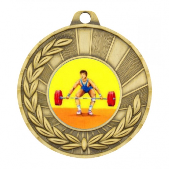 TLM-MY101G-1K182 - Bodybuilding-themed MY101G Medal - 50mm - Trophy Land TLM-MY101G-1K182 - Trophy Land