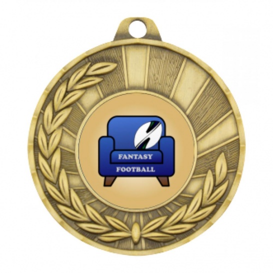 TLM-MY101G-1TLFF2 - Fantasy Football-themed MY101G Medal - 50mm - Trophy Land TLM-MY101G-1TLFF2 - Trophy Land