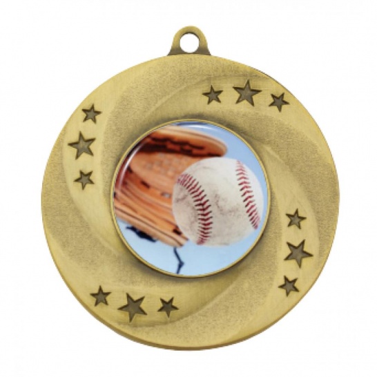 TLM-MY102G-1C741 - Baseball Softball-themed MY102G Medal - 50mm - Trophy Land TLM-MY102G-1C741 - Trophy Land