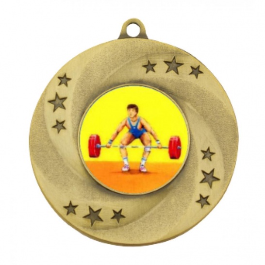 TLM-MY102G-1K182 - Bodybuilding-themed MY102G Medal - 50mm - Trophy Land TLM-MY102G-1K182 - Trophy Land