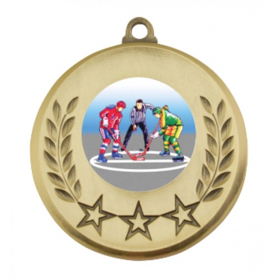 TLM-MY103G-1K105 - Ice Hockey-themed MY103G Medal - 52mm - Trophy Land TLM-MY103G-1K105 - Trophy Land