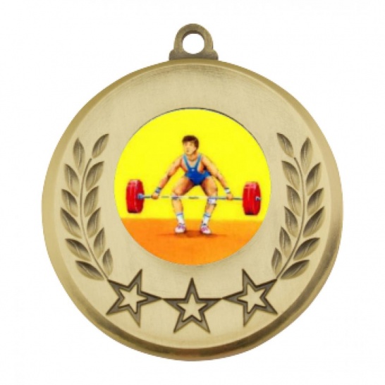 TLM-MY103G-1K182 - Bodybuilding-themed MY103G Medal - 52mm - Trophy Land TLM-MY103G-1K182 - Trophy Land
