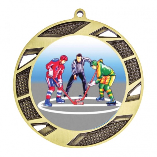 TLM-MY202G-2K105 - Ice Hockey-themed MY202G Medal - 70mm - Trophy Land TLM-MY202G-2K105 - Trophy Land