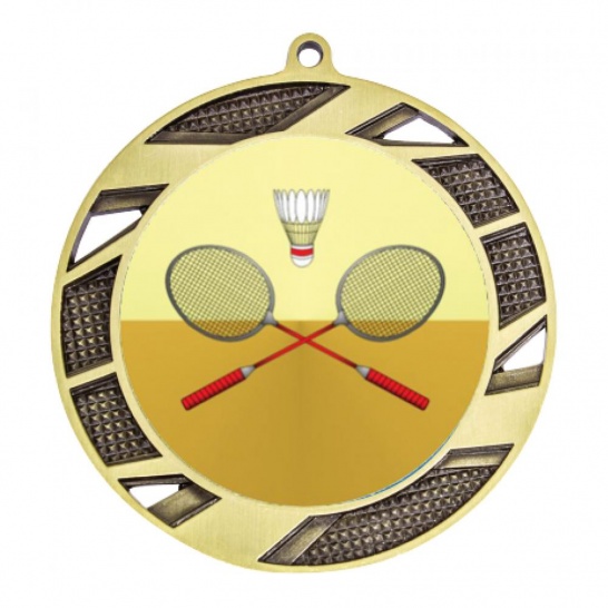 TLM-MY202G-2K23 - Badminton-themed MY202G Medal - 70mm - Trophy Land TLM-MY202G-2K23 - Trophy Land