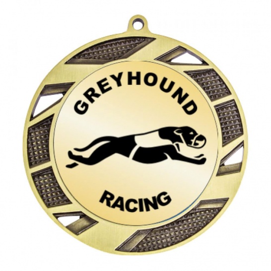 TLM-MY202G-2TLGREY - Greyhound-themed MY202G Medal - 70mm - Trophy Land TLM-MY202G-2TLGREY - Trophy Land