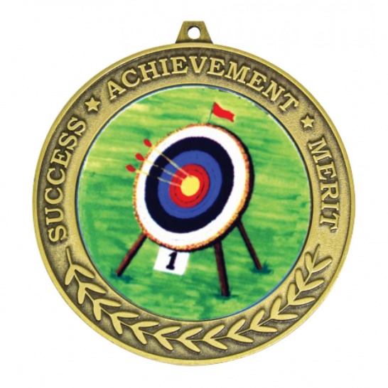 TLM-MY203G-2K9 - Archery-themed MY203G Medal - 70mm - Trophy Land TLM-MY203G-2K9 - Trophy Land