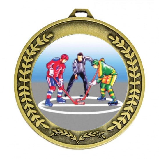 TLM-MY204G-2K105 - Ice Hockey-themed MY204G Medal - 70mm - Trophy Land TLM-MY204G-2K105 - Trophy Land