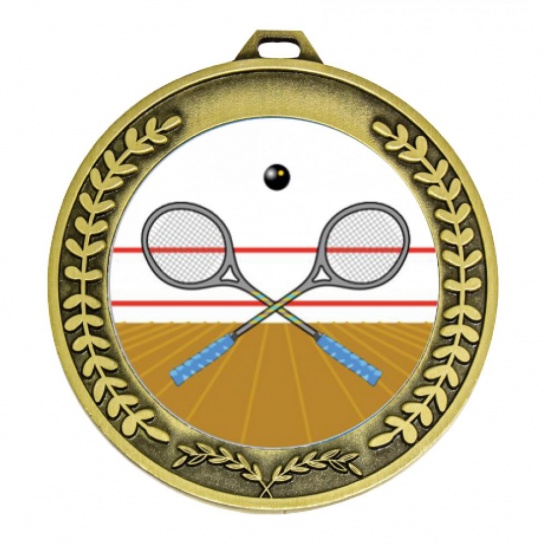 TLM-MY204G-2K162 - Squash-themed MY204G Medal - 70mm - Trophy Land TLM-MY204G-2K162 - Trophy Land