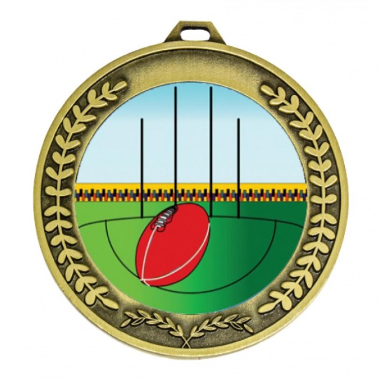 TLM-MY204G-2K20 - AFL-themed MY204G Medal - 70mm - Trophy Land TLM-MY204G-2K20 - Trophy Land
