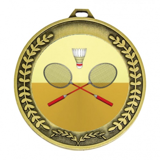 TLM-MY204G-2K23 - Badminton-themed MY204G Medal - 70mm - Trophy Land TLM-MY204G-2K23 - Trophy Land