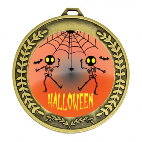 TLM-MY204G-2S35 - Halloween-themed MY204G Medal - 70mm - Trophy Land TLM-MY204G-2S35 - Trophy Land