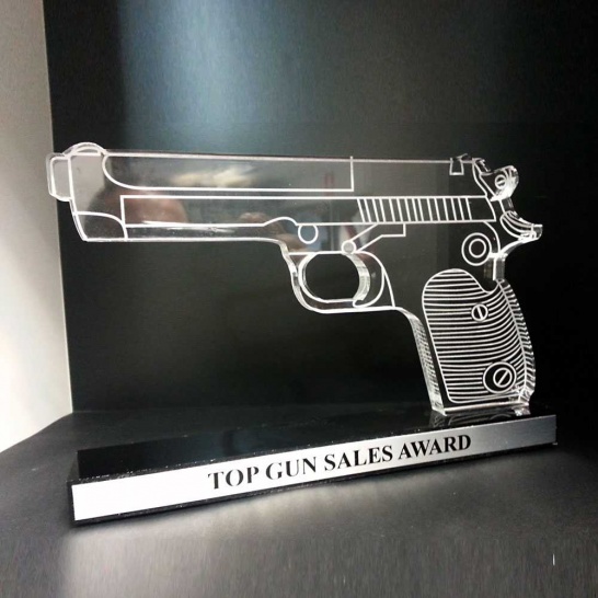 Top Gun Sales Award (Custom) - Trophy Land