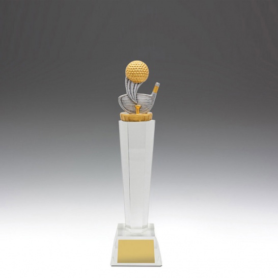 UC17A - Golf Crystal 240mm - 240mm - Trophy Land UC17A - Trophy Land