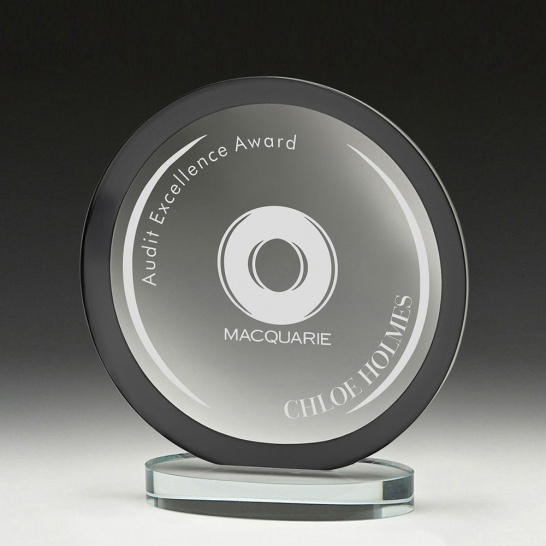 W197A - Oracle Black Glass 170mm - Trophy Land W197A - Trophy Land