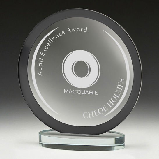 W197B - Oracle Black Glass 210mm - Trophy Land W197B - Trophy Land