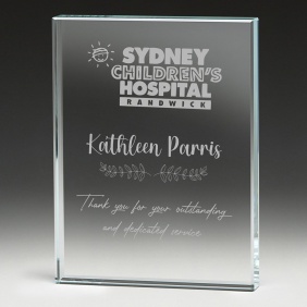 Glass Award W714C - Trophy Land Glass Award W714C - Trophy Land