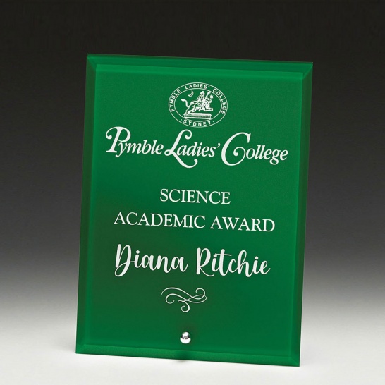 WP14B - Radiant Plaque Green - 175mm - Trophy Land WP14B - Trophy Land