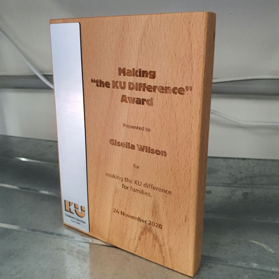 Wooden Plaque Award - Trophy Land