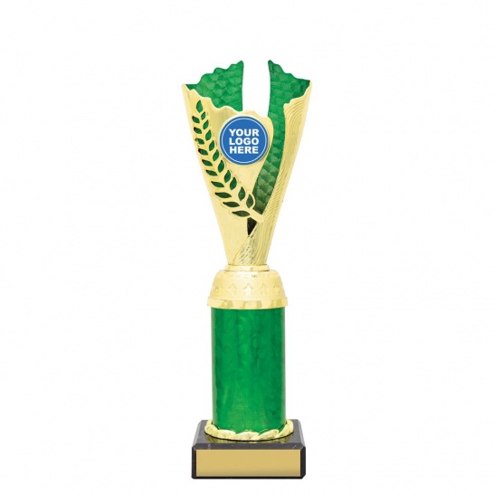 X667D - X667D - Spirit Cups - Gold / Green - 250mm - Trophy Land X667D - Trophy Land